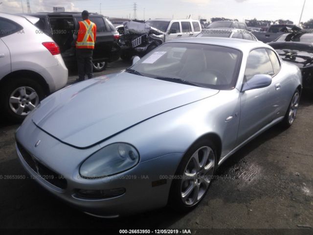 ZAMBC38A040012228 - 2004 MASERATI COUPE GT Light Blue photo 2