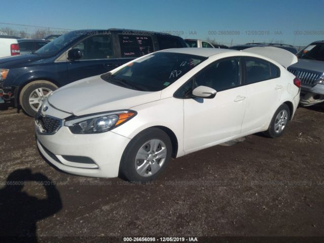 KNAFX4A65G5555990 - 2016 KIA FORTE LX Ağ foto 2