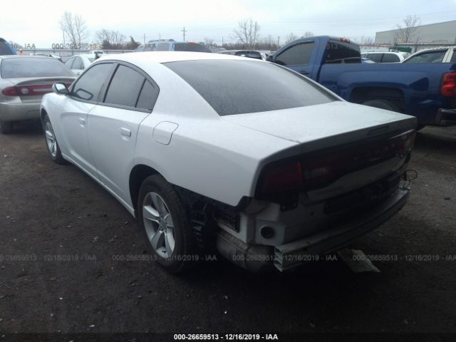 2B3CL3CG8BH544096 - 2011 DODGE CHARGER  White photo 3