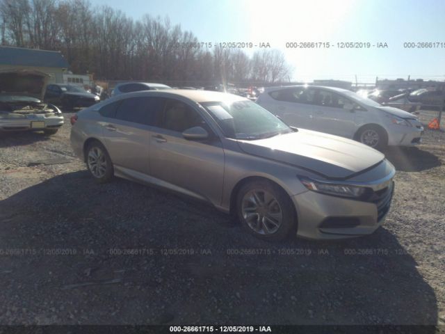 1HGCV1F18JA033927 - 2018 HONDA ACCORD LX Gold photo 1