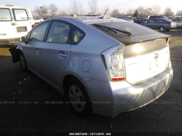 JTDKN3DU0A1087029 - 2010 TOYOTA PRIUS  Gray photo 3