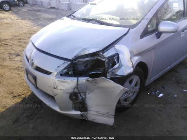 JTDKN3DU0A1087029 - 2010 TOYOTA PRIUS  Gray photo 6