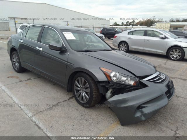 1HGCP3F87CA038414 - 2012 HONDA ACCORD EXL Gray photo 1