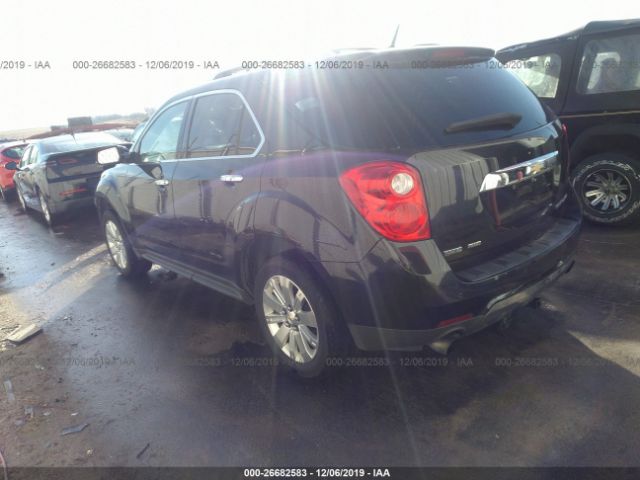 2CNFLGE55B6320855 - 2011 CHEVROLET EQUINOX LTZ Black photo 3