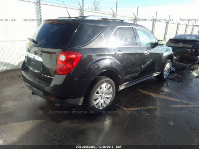 2CNFLGE55B6320855 - 2011 CHEVROLET EQUINOX LTZ Black photo 4