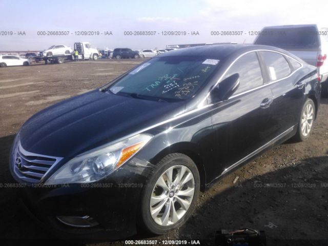 KMHFG4JG3DA240700 - 2013 HYUNDAI AZERA  Black photo 2