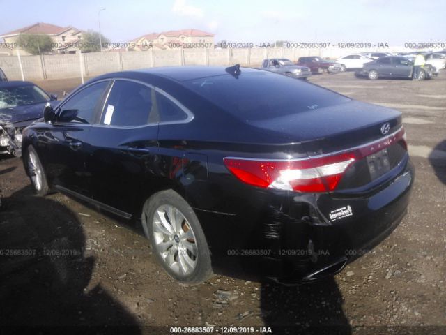 KMHFG4JG3DA240700 - 2013 HYUNDAI AZERA  Black photo 3