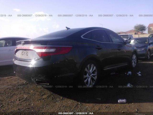 KMHFG4JG3DA240700 - 2013 HYUNDAI AZERA  Black photo 4