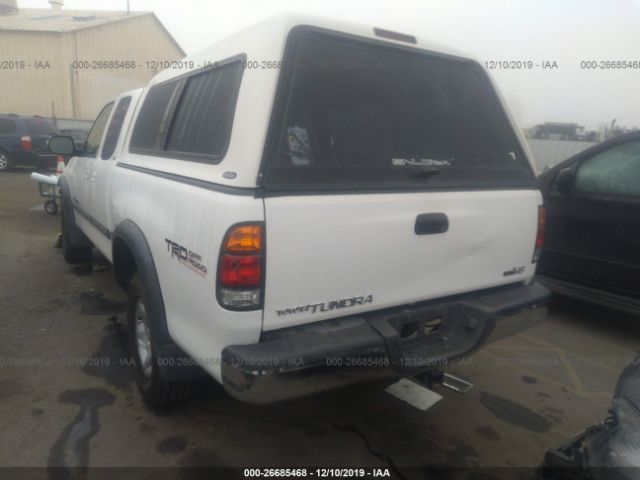 5TBRT34172S225799 - 2002 TOYOTA TUNDRA ACCESS CAB/ACCESS CAB SR5 White photo 3