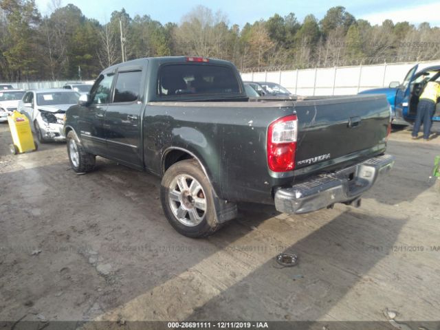 5TBET34175S486224 - 2005 TOYOTA TUNDRA DOUBLE CAB SR5 Green photo 3