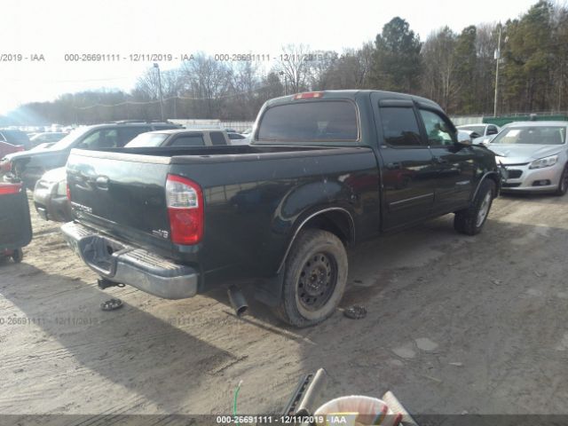 5TBET34175S486224 - 2005 TOYOTA TUNDRA DOUBLE CAB SR5 Green photo 4