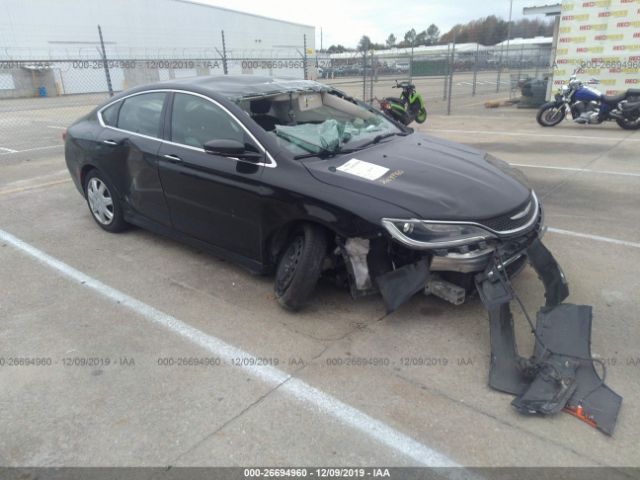 1C3CCCCBXFN577105 - 2015 CHRYSLER 200 C Black photo 1