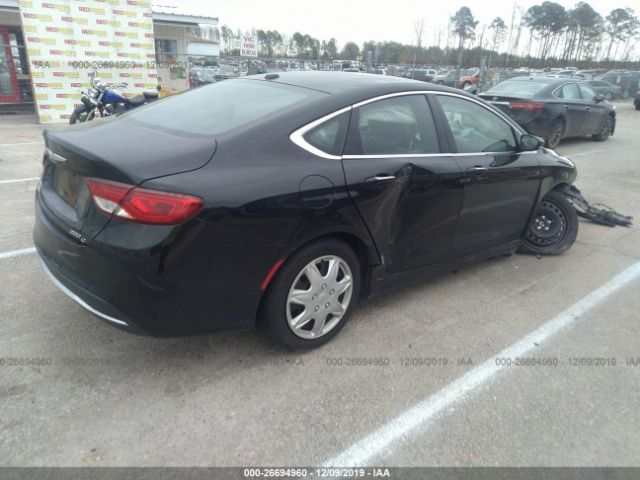 1C3CCCCBXFN577105 - 2015 CHRYSLER 200 C Black photo 4