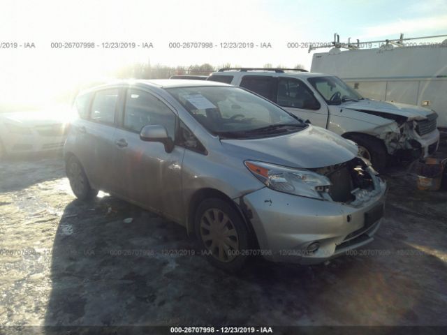 3N1CE2CP0EL392865 - 2014 NISSAN VERSA NOTE S/S PLUS/SV/SL Silver photo 1