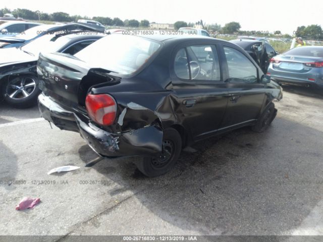 JTDBT1233Y0037780 - 2000 TOYOTA ECHO  Black photo 4