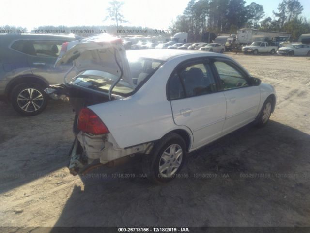 2HGES16573H554453 - 2003 HONDA CIVIC LX White photo 4