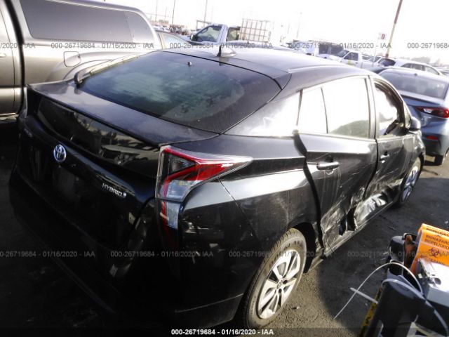 JTDKARFU7H3039120 - 2017 TOYOTA PRIUS  Black photo 4