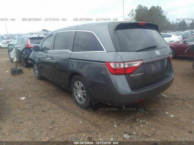 5FNRL5H44CB147284 - 2012 HONDA ODYSSEY EX Gray photo 3