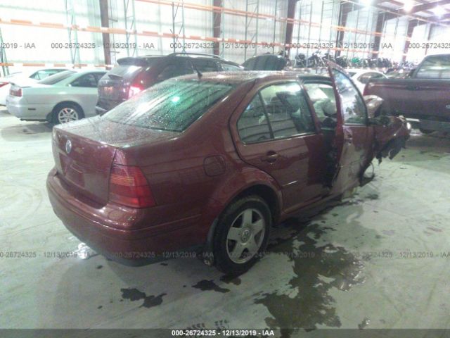 3VWSC29M8YM086360 - 2000 VOLKSWAGEN JETTA GLS Maroon photo 4