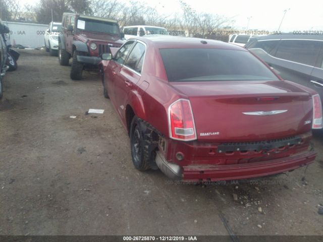 2C3CCAAG4EH340412 - 2014 CHRYSLER 300  Red photo 3