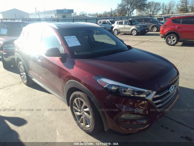 KM8J33A42JU641526 - 2018 HYUNDAI TUCSON LIMITED/SPORT AND ECO/SE Burgundy photo 1