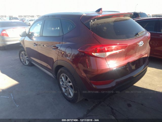 KM8J33A42JU641526 - 2018 HYUNDAI TUCSON LIMITED/SPORT AND ECO/SE Burgundy photo 3