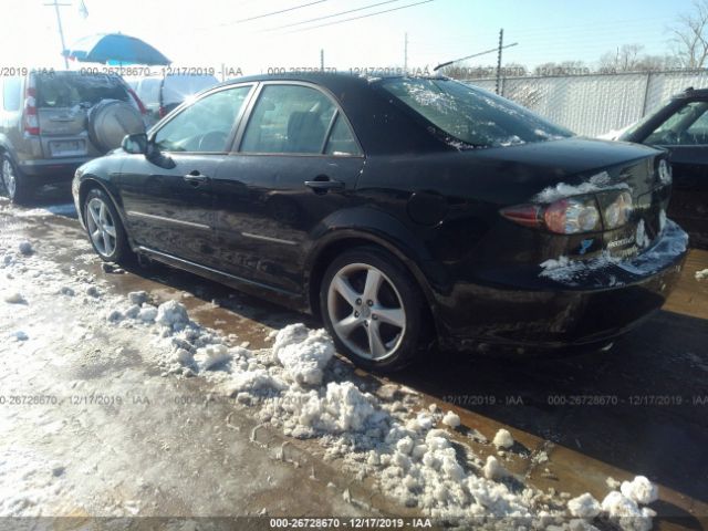 1YVHP80C085M40168 - 2008 MAZDA 6 I Black photo 3