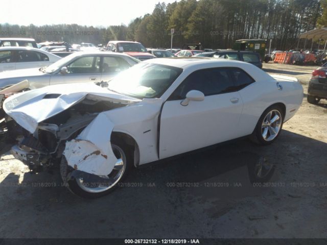 2C3CDZAT3FH711912 - 2015 DODGE CHALLENGER SXT White photo 2