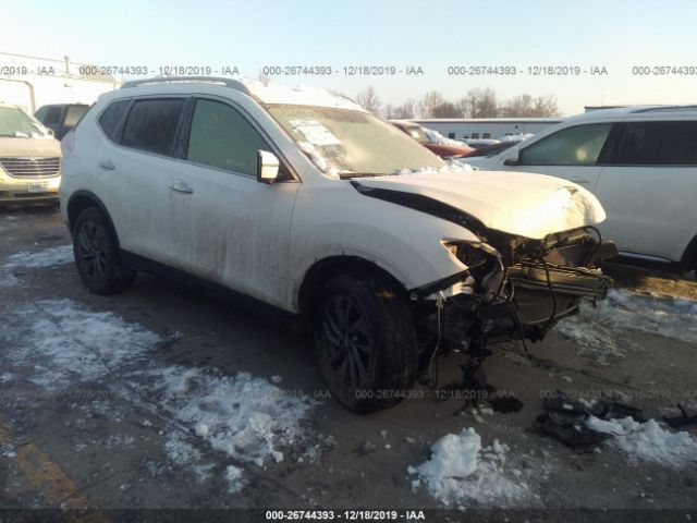 5N1AT2MVXGC814514 - 2016 NISSAN ROGUE S/SL/SV White photo 1