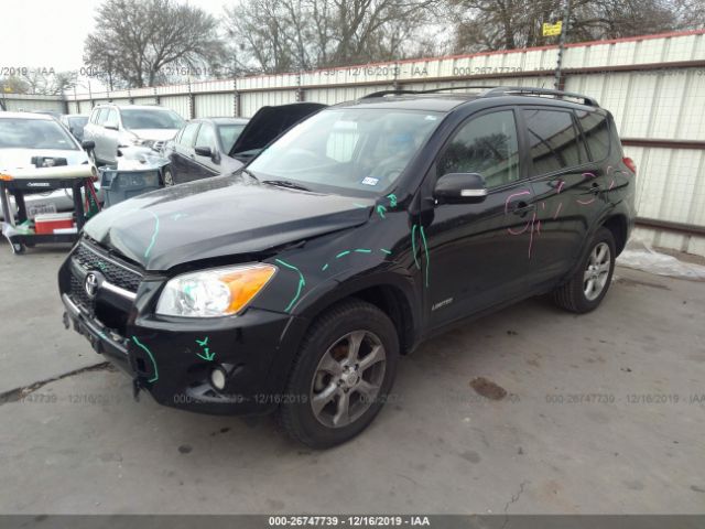 2T3YF4DV0AW050831 - 2010 TOYOTA RAV4 LIMITED Black photo 2