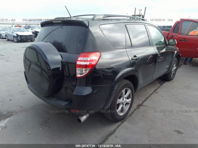 2T3YF4DV0AW050831 - 2010 TOYOTA RAV4 LIMITED Black photo 4