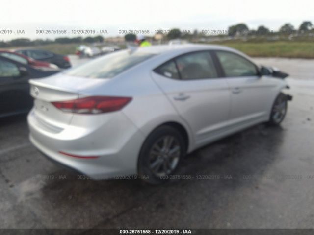 5NPD84LF5JH309548 - 2018 HYUNDAI ELANTRA SEL/VALUE/LIMITED Silver photo 4