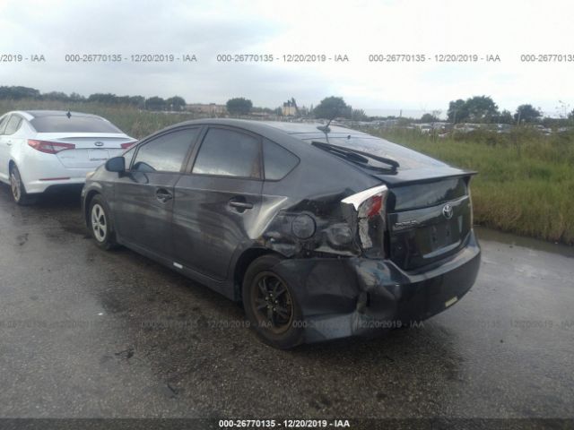 JTDKN3DU9D1631399 - 2013 TOYOTA PRIUS  Gray photo 6