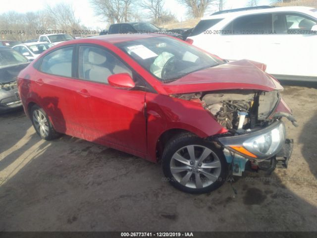 KMHCU4AE9DU461582 - 2013 HYUNDAI ACCENT GLS/SE Red photo 1