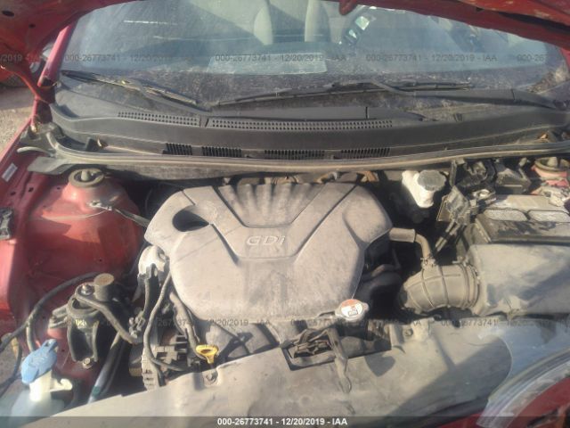 KMHCU4AE9DU461582 - 2013 HYUNDAI ACCENT GLS/SE Red photo 10