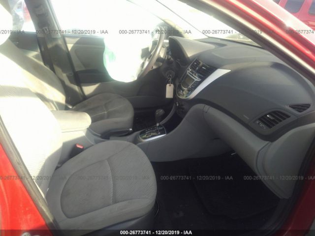 KMHCU4AE9DU461582 - 2013 HYUNDAI ACCENT GLS/SE Red photo 5