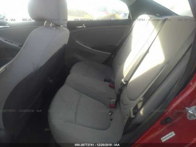 KMHCU4AE9DU461582 - 2013 HYUNDAI ACCENT GLS/SE Red photo 8