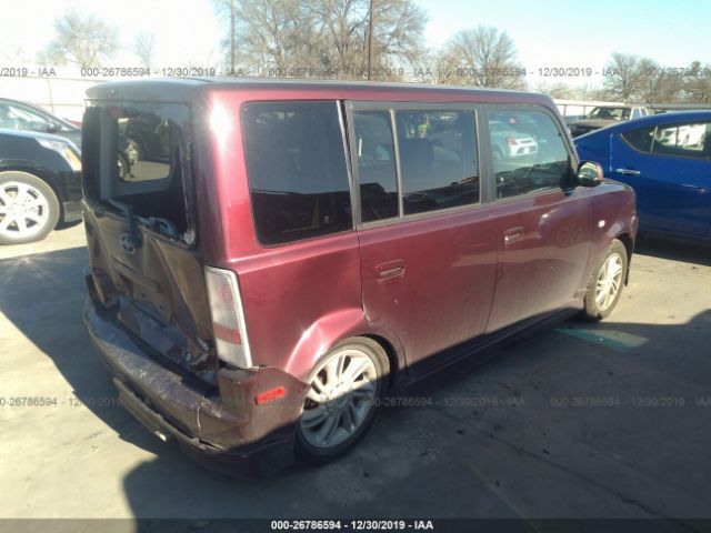 JTLKT324350196660 - 2005 TOYOTA SCION XB Weinrot Foto 4