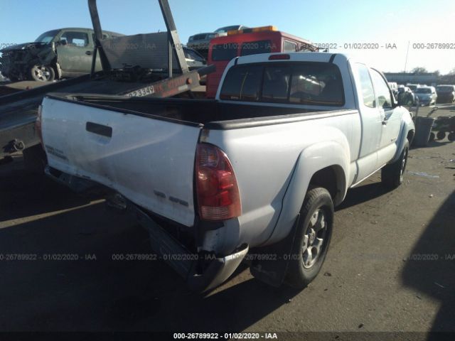 5TEUU42N16Z275682 - 2006 TOYOTA TACOMA ACCESS CAB თეთრი ფოტო 4