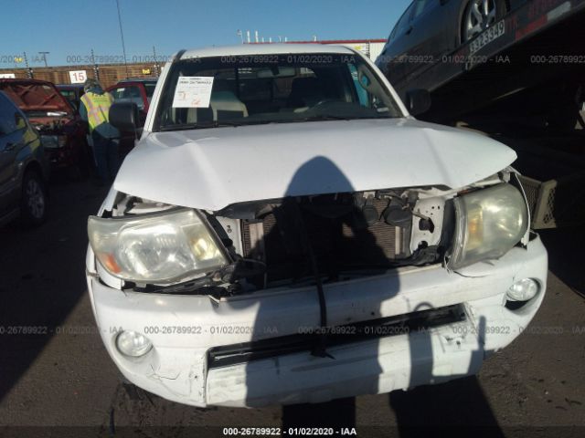 5TEUU42N16Z275682 - 2006 TOYOTA TACOMA ACCESS CAB თეთრი ფოტო 6