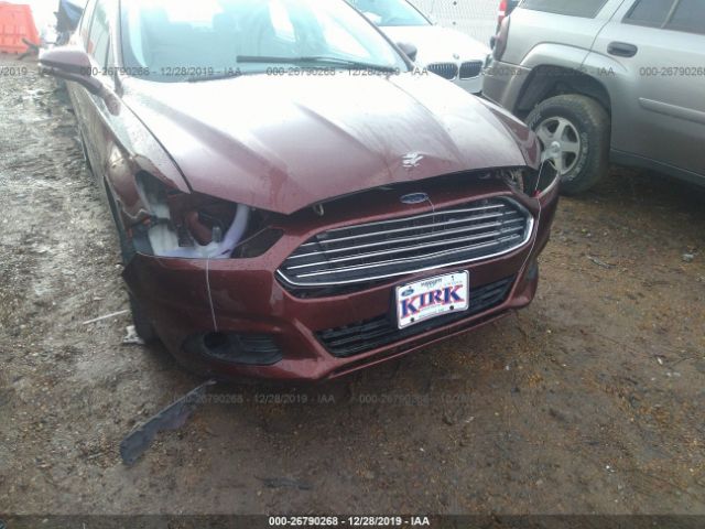 3FA6P0H96FR141663 - 2015 FORD FUSION SE Burgundy photo 6