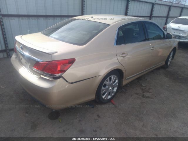 4T1BK3DB3BU417880 - 2011 TOYOTA AVALON LIMITED Gold photo 4