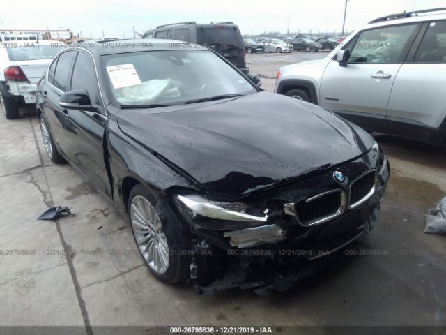 WBA3C1C55EK116885 - 2014 BMW 328 I SULEV Black photo 1