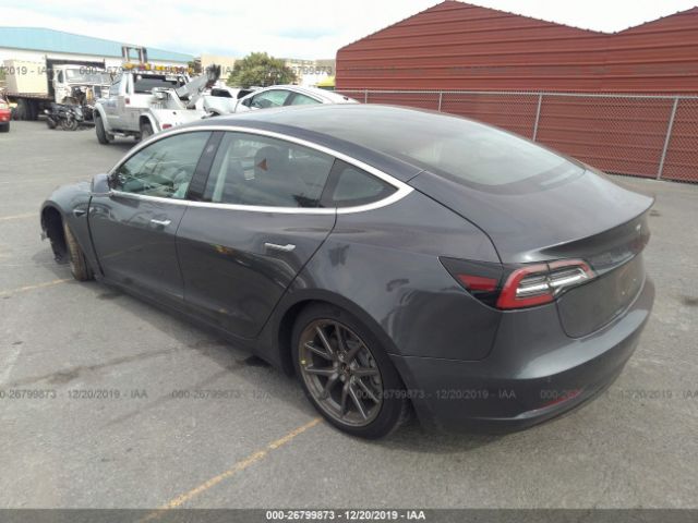 5YJ3E1EA3JF123638 - 2018 TESLA MODEL 3  Gray photo 3