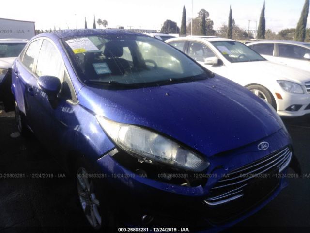 3FADP4BJ0FM157923 - 2015 FORD FIESTA SE Blue photo 1