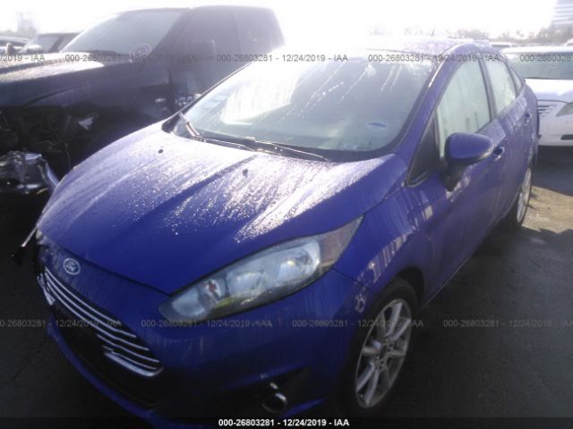 3FADP4BJ0FM157923 - 2015 FORD FIESTA SE Blue photo 2