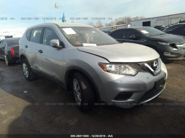 JN8AT2MT0GW012026 - 2016 NISSAN ROGUE S/SL/SV Silver photo 1