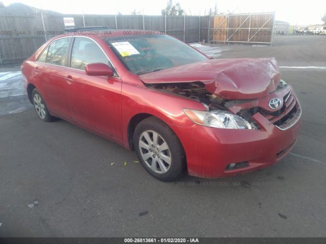 4T1BK46K77U034342 - 2007 TOYOTA CAMRY LE/XLE/SE Red photo 1