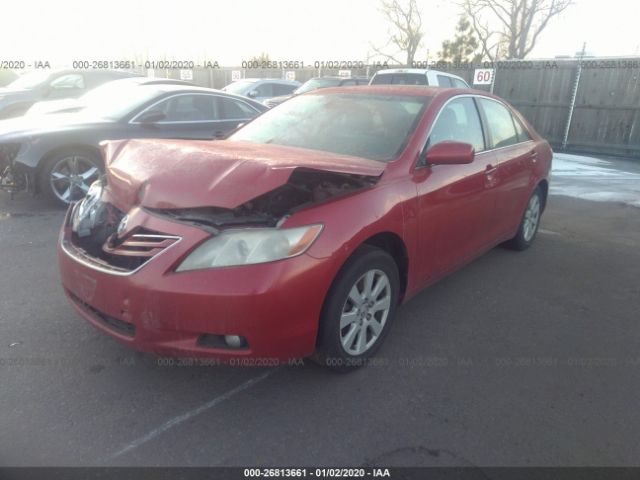 4T1BK46K77U034342 - 2007 TOYOTA CAMRY LE/XLE/SE Red photo 2