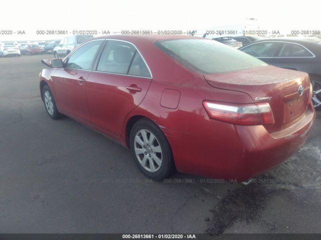 4T1BK46K77U034342 - 2007 TOYOTA CAMRY LE/XLE/SE Red photo 3